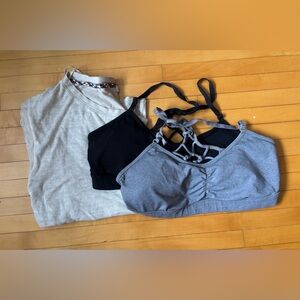 Prana Set Shirt Sports Bras Size M